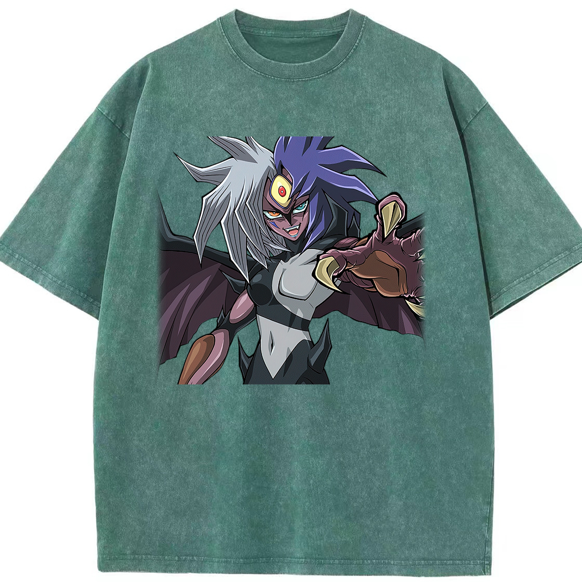 （画像用） 遊☆戯☆王 Yu-Gi-Oh! 綿100% ヴィンテージ風 半袖Tシャツ（フロントプリント）